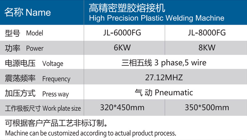 久羅HF高精密塑膠熔接機(jī)