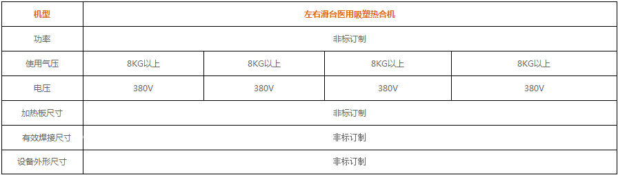 久羅左右滑臺觸摸屏醫用吸塑封口機參數表